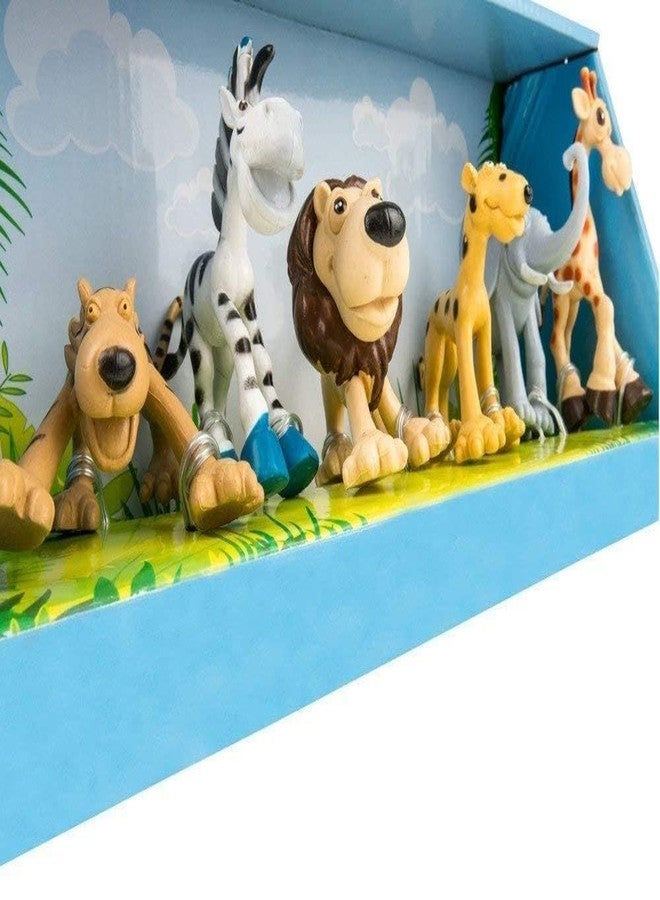 CLAPONE Animals Figure,6 Piece Mini Jungle Toys Set Animal Figurines Mini Animals Safari Animals Figures Zoo Animals Toy Toddler Toys Safari Realistic (Multicolor, 6Pc Animal) - Image 5